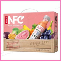 農夫山泉NFC鮮果冷壓榨非濃縮番石榴混合汁300ml*10瓶