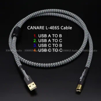 HiFi CANARE USB Cable USB Type A To B / USB A To C / USB C To B / C To C Audio Data Cable For PC DAC Mobile Phone