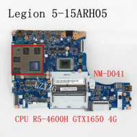 NM-D041 For Lenovo Legion 5-15ARH05 Laptop Motherboard CPU R5-4600H GPU GTX1650 4G FRU 5B20S44551 5B20S44552