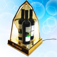 Led Light Bottle display Holder Bar Shelf / Bar Liquor Bottle display Stand / Led Acrylic Wine Bottle Display Rack