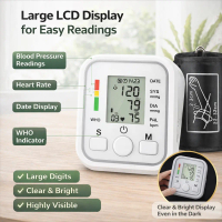 [24h]Blood Pressure Monitor Automatic Digital LCD MontiorArm Blood Pressure Monitor BP Cuff Measurin