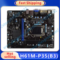 H61M-P35(B3) LGA 1155 Motherboard H61 DDR3 16GB PCI-E 2.0 SATA2 USB 2.0 Xeon E3-1225