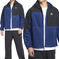 Nike ACG Wolf Tree FZ HD Plus 男款 黑藍色 搖粒絨 運動 連帽 外套 HJ2459-010