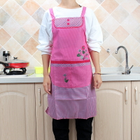 圍裙韓版時尚廚房可愛短袖罩衣成人女男士圍腰工作服防油四季圍裙