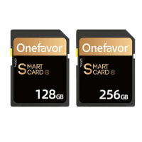 onefavor Camera Memory Card Original SD Card 128GB 256GB SDXC Class10 High Speed Storage Flash Card Secure Digital Memory Card