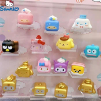 Sanrio Mini Blind Box Figure Desserts Series Cinnamoroll Hello Kitty Kuromi My Melody Pompom Purin Pochacco Gudetama Model Toys