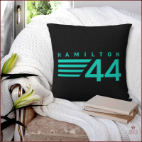 Sarung Bantal Persegi Lewis Hamilton 44 F1, Op103, Diperbuat daripada Kapas, Hiasan Kusyen, Bantal L