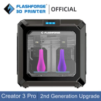 Flashforge Creator 3 Pro Independent Dual Extruder Professional Upgraded FDM 3D Printer 320℃ Extruder New Logic Control Chip