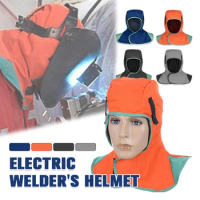 Washable Welding Cap Fire Flame Retardant Helmet Shawl Neck Face Protection Hood Welder Head Cover Caps Electric Welder Work Hat