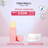 Set Bundling Beautiful 3 (Tony Moly Pure Dew Tea Tree Yuja C Purifyng Eye Cream 30ml + Tony Moly Won