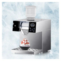 Commercial Milk Snow Bingsu Ice Shaver Machine Full Automatic Snow Flakes Ice Machine Korean Bingsu Machine