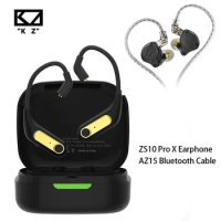 KZ ZS10 PRO X &amp; AZ 15 Bluetooth-compatible 5.2 HIFI IEM in-ear Bass Metal Hybrid Headset Sport Noise Cancelling Headset Earbuds