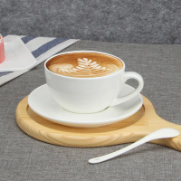2025 Porcelain Art European Style Coffee Cup and Saucer Simple Thickened Ceramic Latte Art Coffee Cu