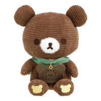 【San-X】拉拉熊 懶懶熊 療癒系列 燈芯絨絨毛娃娃 蜜茶熊(Rilakkuma)