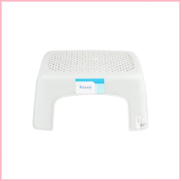 KASSA HOME เก้าอี้เตี้ยเหลี่ยมกลาง รุ่น152-1 ขนาด 20 x 27 x 16 ซม. สีเทา สวัสดิการสด