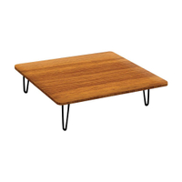 โต๊ะญี่ปุ่น 60x80cm สีไม้สัก ขาล็อค