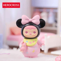 Popmart Pucky Mickey Family Series Blind Bag Kawaii Action Anime Mystery Figure Caixas Supresas Toys and Hobbies Birthday Gifts