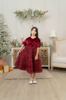 Pastel Kidswear Red Roses - Dress Anak Perempuan M