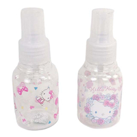 小禮堂 Hello Kitty 塑膠透明噴霧空瓶 50ml (2款隨機)