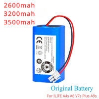 14.4V 2600mah Rechargeable Lithium Battery For ILIFE A4s A6 V7s Plus A9s W400 Robot Vacuum Cleaner INR18650 M26-4S1P Batteries
