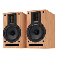 Accusound M5 Home Stereo High-Performing HiFi 2-Way Passive Bookshelf Home Speakers |Pair, Wood Finish | Amplifer Required|