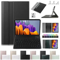 Slim Keyboard Case for Samsung Galaxy Tab S6 Lite P610 P615 10.4'' Tablet Bluetooth Keyboard Leather Cover for SM-P610 SM-P615