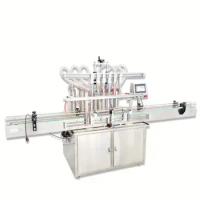 Factory Price Straight Linear Filling Machine Bottles Liquid Filler 6 Head Filling Machine For Beverage Mineral Water Juice Milk