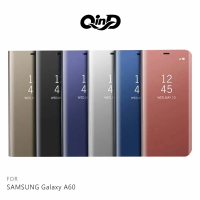 售完不補!強尼拍賣~QinD SAMSUNG Galaxy A60 透視皮套 掀蓋 硬殼 手機殼 保護套 支架