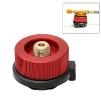 Metal Camping Stove Butane Gas Adapter Convert Fuel Canister For Long Gas Tank For Split Burners Outdoor SCVD889