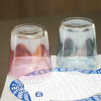 日本製富士山造型玻璃杯 玻璃酒杯 | 威士忌杯 | 啤酒杯 | 清酒杯 | 水杯 共兩色可選 粉紅 | 藍色 入厝禮物