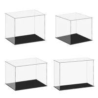 Multisize Acrylic Display Case Storage Box Transparent Cube Assemble Dustproof Showcase for Collectibles Action Figures Toys