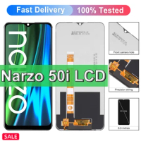 Original 6.5 '' For Realme Narzo 50i LCD Display Touch Screen Digitizer Assembly Replacement For Realme Narzo 50i RMX3235 Screen