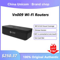 New Original China Unicom Vn009 WIFI6 5G CPE Wi-Fi Routers Sim Card Slot Dual Mode NSA/SA Wireless Network Repeater
