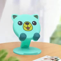 SK-C727 Stand Holder Lipat Motif Animal Karakter Lucu Folding Dekstop Dudukan Hp Multifungsi / Phone