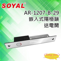 昌運監視器 SOYAL AR-1207B-29 鎖舌距離29mm 送電開 陽極鎖 鎖體200(H)x32(W)x32(D)