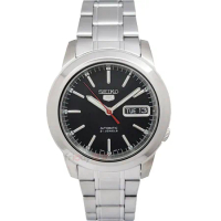 SEIKO精工SNKE53K1手錶 盾牌5號 黑面 夜光 星期 日期 自動上鍊 機械錶 男錶