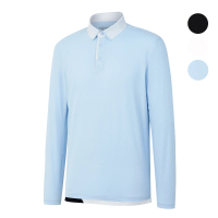 【HONMA 本間高爾夫】男款運動防曬吸濕排汗POLO衫 日本高爾夫專業品牌(白色、淺藍、黑色任選HMJQ705R803)