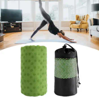 Yoga Towel Exercise Mat Accessory Practice Comfortable Hot Yoga Mat Towel Yoga Blanket for Workout Indoor Sports Travel Fitness