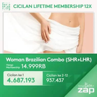 Cicilan Lifetime Membership 12x Women Brazilian VI Combo