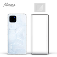 【Meteor】vivo V30 Pro 手機保護超值3件組(透明空壓殼+3D鋼化膜+鏡頭貼)