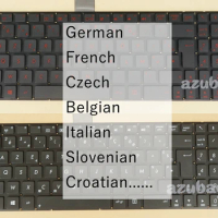 German French Czech Belgian Italian Slovenian CRO Keyboard For Asus R510VB R510VC R510W R510WA R510Z R510ZA R510ZE R513C R513CL