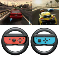 2Pcs Game Controller Wheel for Nintendo Switch Racing Game Wheel Controller NS Joy-Con Grip Cart Holder