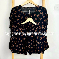Setelan Baju Tidur Bahan Rayon Bali Wanita Celana Pendek Motif Piyama Dewasa