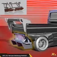 WPL D12 Bemper Belakang PANDEM Body Kit Set - RC Drift Car 3D Print Magenta