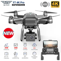 SJRC F7 PRO GPS Drone 4K Dual HD Camera 3-Axis Gimbal Professional Aerial Photography 3KM Brushless Quadcopter VS F11 4K Pro