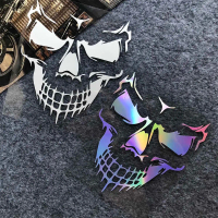 JDM Skull Bones Reflective Motorcycle Thai Thailand Sticker Decal for Honda 125 Click125 Click125I C