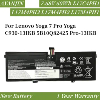 L17M4PH3 L17C4PH1 L17M4PH2 L17M4PH1 7.68V 60Wh Laptop Battery For Lenovo Yoga 7 Pro Yoga C930-13IKB 5B10Q82425 Pro-13IKB