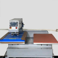 40x60 Automatic Heat Press Transfer Machine Fabric Printing Blue Provided Pneumatic Pressure Vessel Label Convenient MJ 40*60cm
