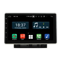 KLYDE KD-2000 2Din Car DVD Player PX6 4G Ram 64G Rom Android 10.0 Universal Head Unit up/down/left/right adjust the angle