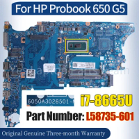 6050A3028501 For HP Probook 650 G5 Laptop Mainboard L58735-601 SRF9W i7-8665U 100％ Tested Notebook Motherboard